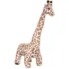 Image de Peluche girafe xl polyester orange foncé 100x40 cm