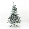 Image de Sapin de noël floqué plastique blanc 180 cm