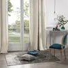 Image de Rideau en velours occultant polyester ivoire 140x260 cm