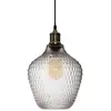 Image de Suspension en verre fumé H25cm