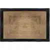 Image de Tapis rectangle en jute noir 120x170cm
