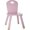 Image de Chaise enfant en bois rose 50.5x27.8x28cm