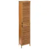 Image de Colonne salle de bain à 2 portes bambou naturel 34x24x170 cm