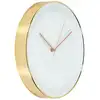 Image de Horloge ronde blanche cuivre D30,5cm