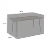 Image de Housse De Protection Table Rectangulaire Bleu Marine - Polyester