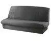 Image de Housse clic-clac matelassée dos polyester anthracite 140x200 cm