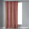 Image de Rideau tamisant en velours ras rose clair 140x240 cm