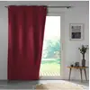 Image de Rideau 100% occultant en microfibre polyester bordeaux 260 x 140