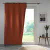 Image de Rideau 100% occultant en microfibre terracotta 140x260 cm