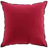 Image de Coussin avec surjet en coton recyclé bordeaux 50x50 cm