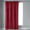 Image de Rideau tamisant en velours ras bordeaux 140x240 cm