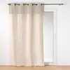 Image de Rideau à top bouclette coton/polyester naturel 140x240 cm