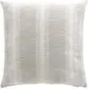Image de Coussin polycoton tissé à rayures naturel 60 x 60