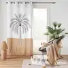 Image de Rideau en gaze de coton motif palmier 140x240 cm
