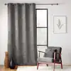 Image de Rideau obscurcissant velours 140x260 anthracite