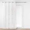Image de Voilage à oeillets effet blanc tissé 140x240cm