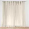 Image de Voilage grande largeur - effet lin tissé polyester lin 0 x 400