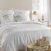 Image de Parure de lit margaux coton/lin blanc 240x220 cm