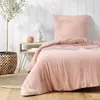 Image de Parure de lit gaze de coton angelia rose 140x200 cm