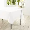 Image de Nappe rectangulaire unie essentiel polyester blanc 140x200 cm