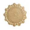 Image de Tapis rond soleil ajouré en jute Cordou 120