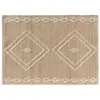Image de Tapis rectangle jute uni laine coton 120x170cm