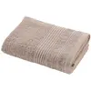 Image de Serviette de toilette unie éponge 500 g/m² taupe 50x90 cm