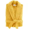 Image de Peignoir mixte éponge col châle uni jaune 500 g/m²