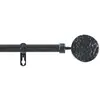 Image de Kit tringle extensible patine noir/argent 120 à 210cm