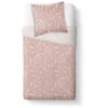 Image de Parure de lit coton 1 personne imprimé graphique HAPPY