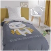 Image de Parure de lit coton 1 personne imprimé ours polaire TEDDY
