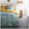 Image de Parure de lit coton 2 personnes imprimé floral 240x260 cm bleu