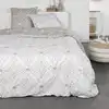Image de Parure de lit imprimé floral coton 260x240cm beige