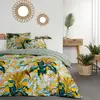 Image de Housse de couette jaune 260x240 + 2 taies