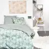 Image de Parure de lit imprimé floral coton 240x220cm vert