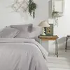 Image de Parure de lit coton uni 240x220 cm gris clair