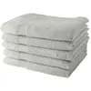 Image de Lot de 5 draps de bain coton uni 70x130 cm blanc
