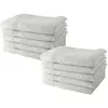 Image de Lot de 10 draps de bain 100% coton blanc 50x90
