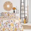 Image de Parure de lit imprimé jungle coton 63x63 cm jaune