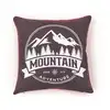 Image de Coussin imprimé coton 40x40 cm gris