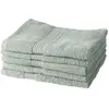 Image de Lot de 5 draps de bain coton uni 70x130 cm vert