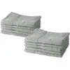 Image de Lot de 10 draps de bain 100% coton vert 50X90