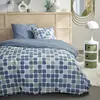 Image de Parure de lit imprimé a pois coton 240x260cm bleu