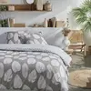 Image de Parure de lit zippée imprimé floral coton 240x220 cm beige