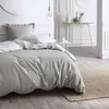 Image de Parure de lit 2 personnes bicolore coton 260x240cm blanc
