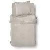 Image de Parure de lit gaze de coton unie 140x200 cm beige