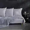 Image de Plaid damier uni 130x180cm gris