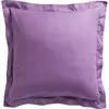 Image de Taie d'oreiller coton uni 75x75 cm violet clair