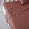 Image de Drap plat pour lit 2 personnes uni 240x300 cm rouge