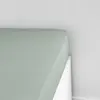Image de Drap housse 1 personne jersey uni 90x190 cm vert